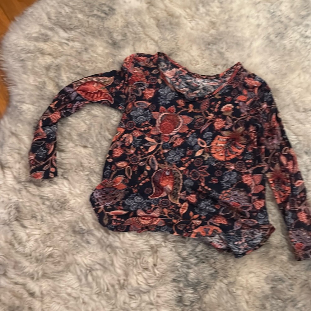 Floral Long Sleeve Women's Top